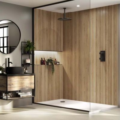 Brown Cuneo Oak Wall Slat Panel