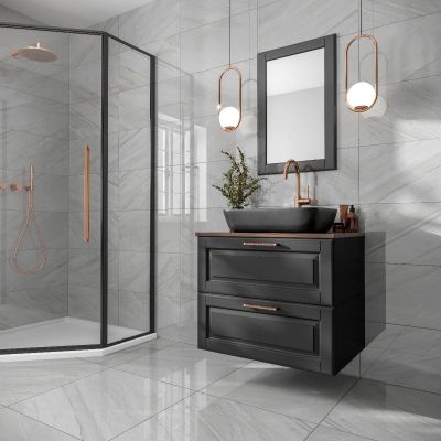 Light Grey Polished Glazed Porcelain Wall & Floor Tile