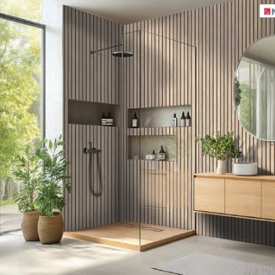 Durapanel 500 Wood Slat Effect Feature Panel Bleached Oak