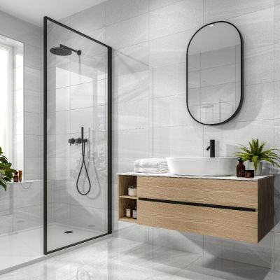Light Grey Polished Glazed Porcelain Wall & Floor Tile