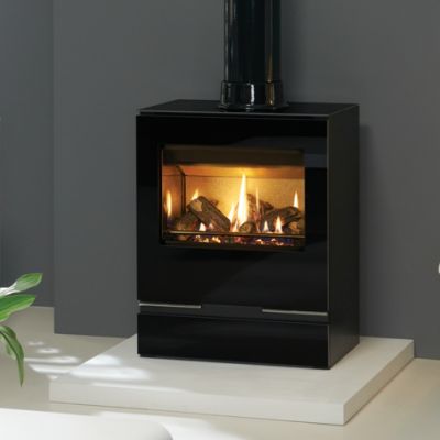 Vision Medium Gas with Gloss Flue Pipe