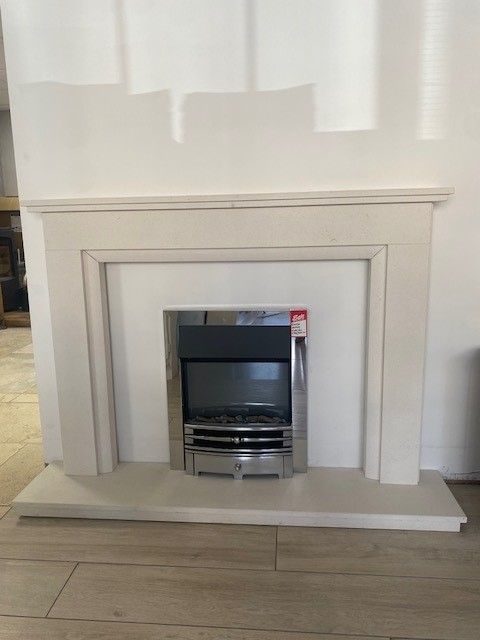 Aegean Limestone fireplace surround £400 exdisplay
